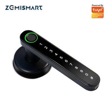 Zemismart Tuya WiFi Smart Lock Core Cylinder Intelligent Security Door Lock Encryption with Keys Wor