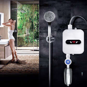 Electric Tankless 3500W Mini Instant Hot Water Heater Kitchen Faucet Tap Heating