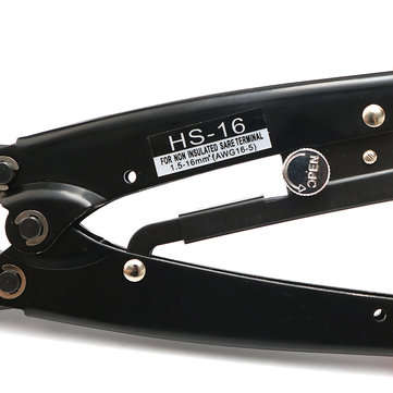 HS-16 1.25-16mm2 Cable Lug Crimping Crimper Tool Bare Terminal Wire Plier Cutter