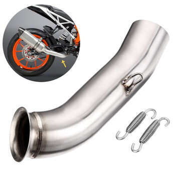 Motorcycle Exhaust Muffler Middle Pipe Tube for KTM RC390 DUKE 250 390 2017 2018