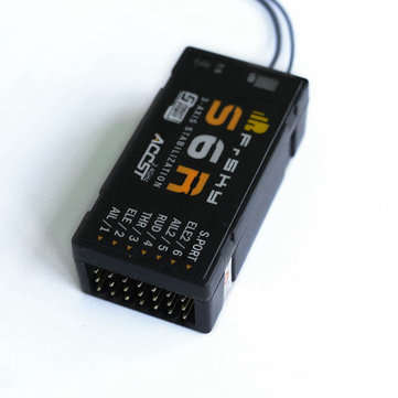 FrSky S6R 2.4G 6CH ACCST Receiver With 3-Axis Stabilization And Smart Port Telemetry for RC Airplane