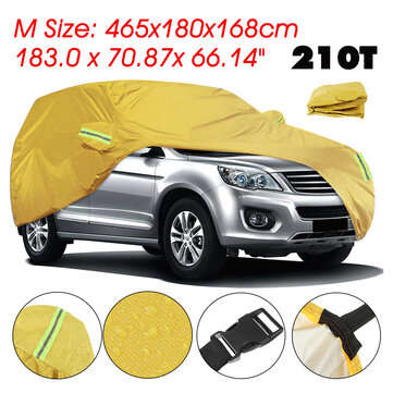 Full SUV Car Cover Waterproof In Outdoor Sun UV Snow Rain Dust Resistant (SIZE: M)