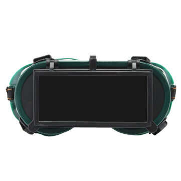 Industrial Welding Goggles Head Clamshell Protection Glasses Mask Green Square