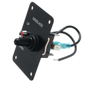 12V 15A 3 Pin Toggle Switch Panel On/Off/On Up Down Momentary For Boat Marine Windlass Winch