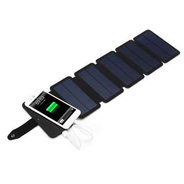 7.5W Portable Foldable Solar Panel Power Charger For Phone MP3/MP4/PDA Power Bank