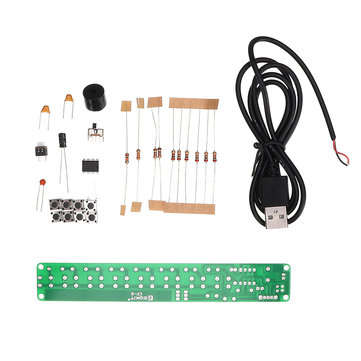 EQKIT Simple Electronic Organ Kit DIY NE555 Soldering Practice Board Multi-notes Keyboard Set