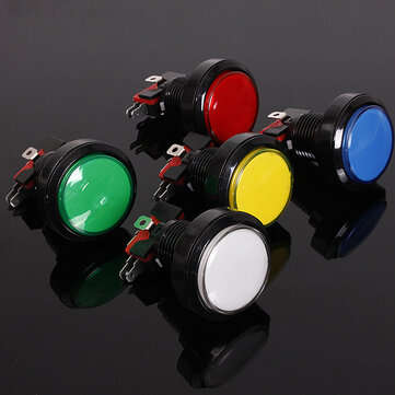 45mm Arcade Video Game Big Round Push Button Led Lighted Illuminated Lamp (color.: White)