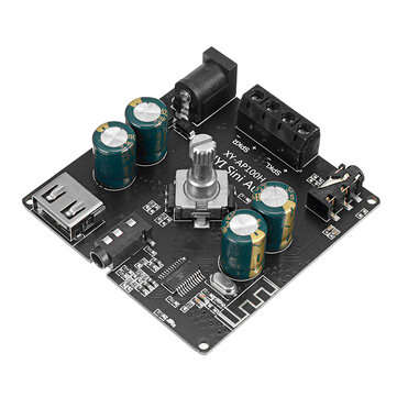 XY-AP100H TPA3116D2 100W+100W bluetooth 5.0+AUX HIFI Power Subwoofer Digital Amplifier Board Home Th