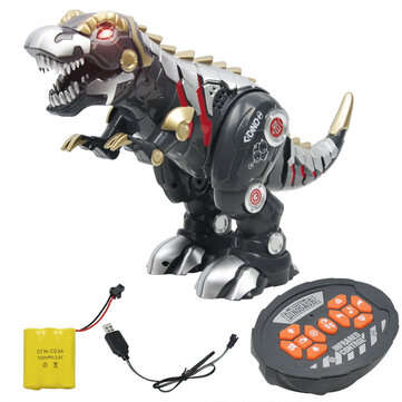Intelligent Remote Control Simulation Mechanical Dinosaur Robot Rechargeable Elect... (COLOR: BLACK)