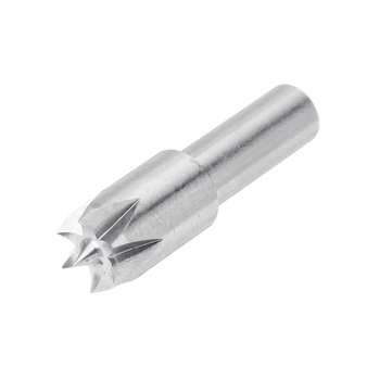 Drillpro 6mm Shank Stainless Steel Plum Blossom Thimble Drill Bit Dead Center for Mini Lathe Machine