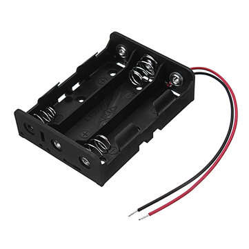 5pcs DC 11.1V 3 Slot 3 Series 18650 Battery Holder High Quality Battery Box Battery Case With 2 Lead