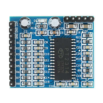 PT2314 Sound Quality Adjustment Module Voice Module IIC 6V-10V Audio Processing Module Geekcreit for