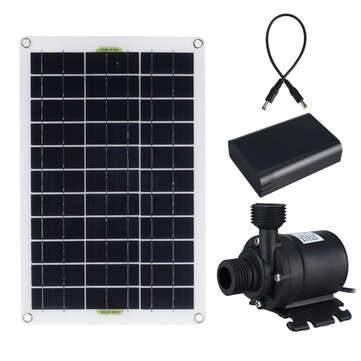 50W Solar Panel Powered Water Pump Pond Garden Water Submersibles Water Pumps