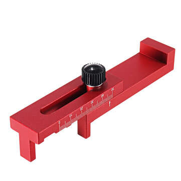 Aluminum Alloy Sawtooth Ruler Woodworking Gap Gauge Depth Measuring Ruler Marking Gauge... (SIZE: A)