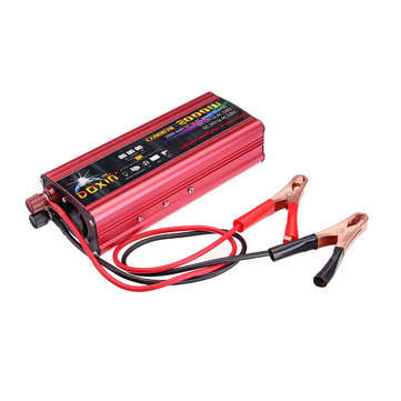 DOXIN Power Inverter 4000W Peak Modified Sine Wave Converter DC 12V/24V To AC 220V USB Plug Port