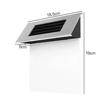 Solar Address Number Signage LED Solar House Number Light with Light Control Induction Home Lighting