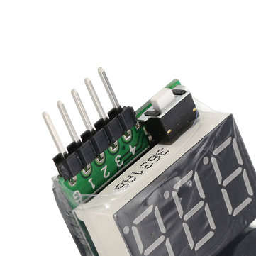 Power Genius PG VM004 Battery Voltage Tester Low Voltage Buzzer Alarm for 1-4S Lipo Battery