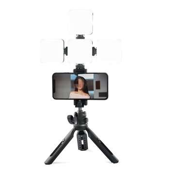 TELESIN Mini RGB LED Video Light 2000mAh Portable Pocket Photographic Lighting Vlog Fill Light Smart
