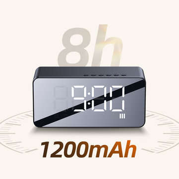 USAMS US-YX007 BT 5.0 Multi-functional Alarm Clock Wireless Speaker Support BT 5.0/TF Card/AUX Play