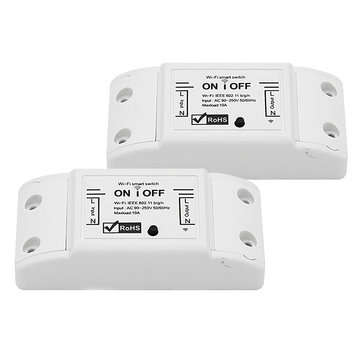 AUGIENB 2.4GHz ABS Shell WiFi Wireless Smart Switch Module APP Remote Control Automation Timer for D