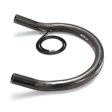 215mm Upswept FlatBlack Cafe Racer Seat Frame Hoop Brat Loop LED Brake Turn Singal Lights (NO.: 001)