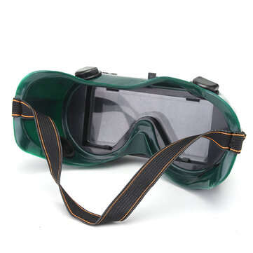 Industrial Welding Goggles Head Clamshell Protection Glasses Mask Green Square