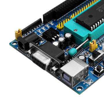 DC 12V PIC16F877A PIC Minimum System Development Board Emulator JTAG ICSP Program Minimum System Mic