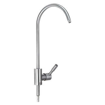 304 Stainless Steel Kitchen Sink Faucet Single Lever Cold Water Tap Drinking Water Filter Faucet 360