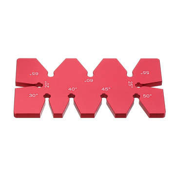Drillpro Aluminum Alloy 20-65 Degree Angle Gauge Angle Template Ruler For Woodworking