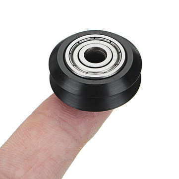 5mm POM Black Idler V Type Wheel Wheels CNC Engraving Millling Machine Accessories