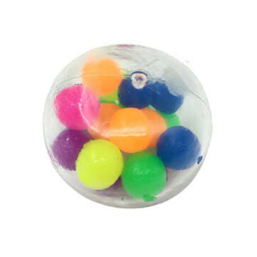 Stress Relief DNA Squeeze Balls Rainbow Stress Ball Clear Silicone Sensory Squeeze Balls for Stress-