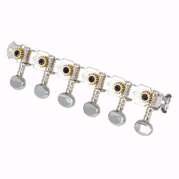 Silver+Gold Guitar String Tuning Pegs Tuners Machine Heads Guitar Parts