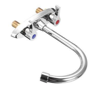 Electroplating Process Hot and Cold Water Faucet With 2 Stainless Steel Hose