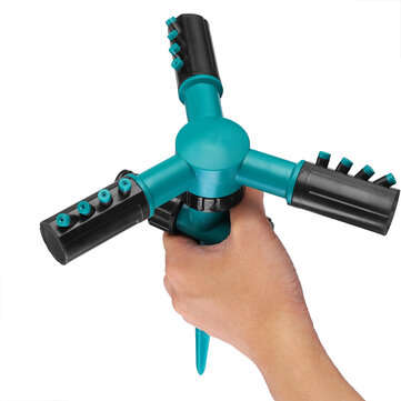 Garden Sprinkler 360 Rotating Adjustable 3 Arms Lawn Gardening Watering System