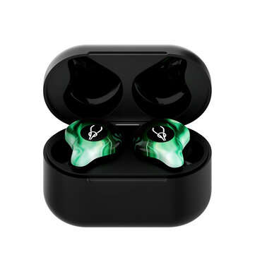 Sabbat G12 Elite In Ear True Wireless bluetooth 5.0 Headphone Bass Gaming Music L... (COLOR.: GREEN)