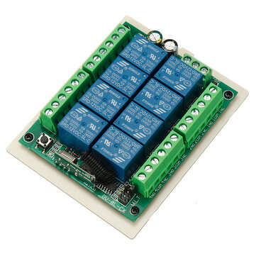 12V 8-channel Wireless Remote Control Switch Lamp Switch Industrial Equipment Motor Control with 8-k