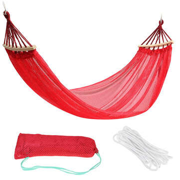 Portable Hammocks Single People Leisure Sleeping Hamaca Hanging Bed Campin... (COLOR: RED | TYPE: 2)