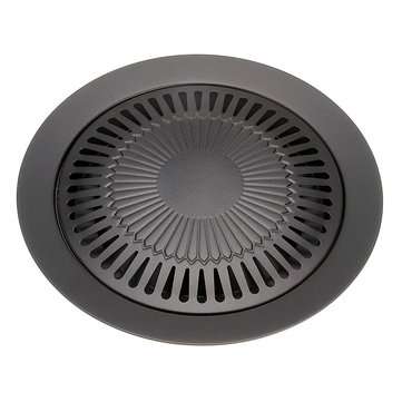 Smokeless Stovetop BBQ Grill Pan Stainless steel Card Type Non-stick Cooking Pan Round Shape Ceramic