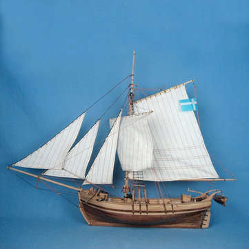 Wooden Assembly Ship Model Building DIY Fishing Boat Laser Decoration Kits Toy Gift