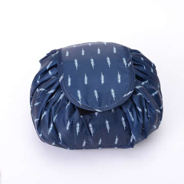 Drawstring Cosmetic Bag Travel Makeup Bag Wash Bag Storage Bag (COLOR: BLUE)