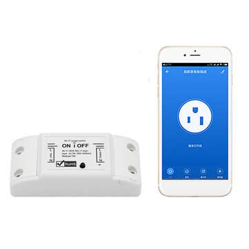 AUGIENB 2.4GHz ABS Shell WiFi Wireless Smart Switch Module APP Remote Control Automation Timer for D
