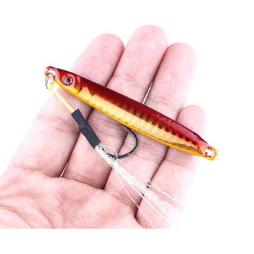 ZANLURE 4pcs/set 8CM 30G Metal Lead Head Jigs Squid Saltwater Deep Sea Artificial Fishing Lure