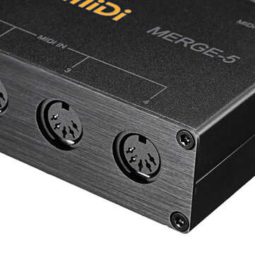 DOREMiDi MIDI Interfaces Controller Merger 5 MIDI Input 2 MIDI Output Support USB Power MERGE-5