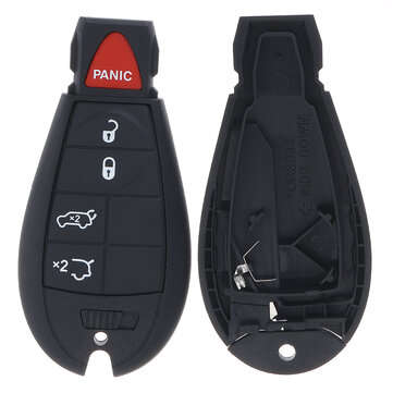 5 Button Car Remote Key Fob Case + Insert Blade For Jeep Grand Cherokee/ Commander 08-12