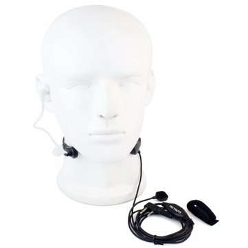 Retevis Throat Mic PTT Earpiece for Kenwood BAOFENG UV-5R Baofeng BF-888S Retevis H777 Retevis RT3 R