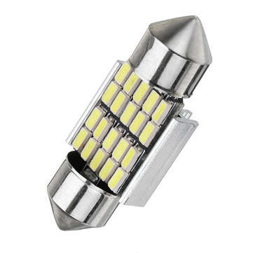 30mm Festoon 3014 Chip LED Dome Lights Interior Map Reading Bulb 12V 2.3W 6000-6500K White