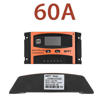 30A/40A/50A/60A MPPT Solar Charge Controller 12V/24V LCD Accuracy Dual USB Solar P... (CURRENT: 60A)