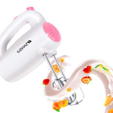 SANSUI S52 220V Mini Egg Beater Electric Mixer Hand-Held Egg Blender With 4 Different Type Stirrer