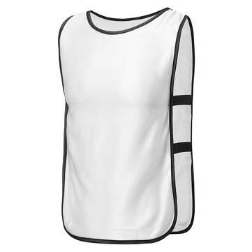 Sports Training Bibs Vest Top Basketball Netball Cricket Soccer Running Rugby (COLOR.: WHITE)