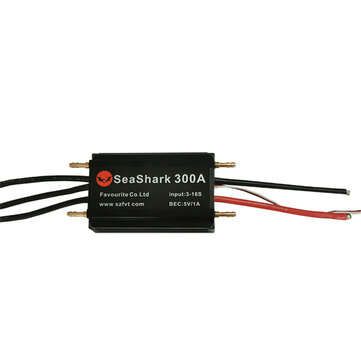 WOLF Seashark 300A Brushless ESC For RC Boat Model Spare Parts 5-16S Lipo Battery